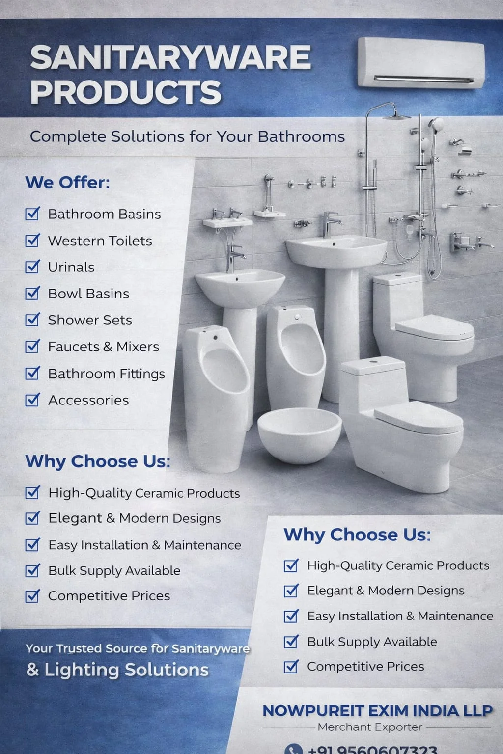 Premium Sanitary ware & Fittings